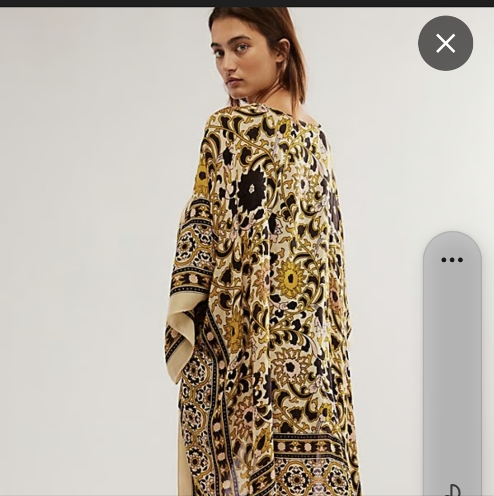 Free People Multicolor Floral Tunic/ Duster - Picture 8 of 8